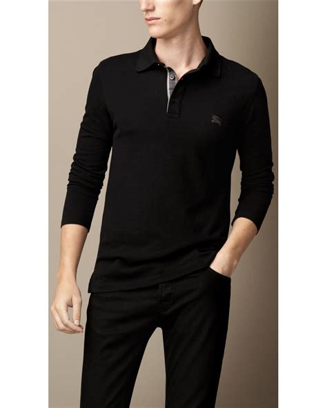 burberry womans long sleeve tops|burberry long sleeve polo men's.